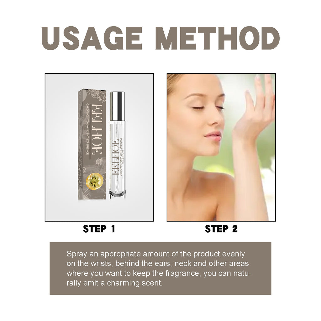 Parfum Expérience Cardamome Tonka, Parfum Naturel Léger Élégant Longue Tenue Doux Portable Parfum d'Ambiance pour Rendez-vous