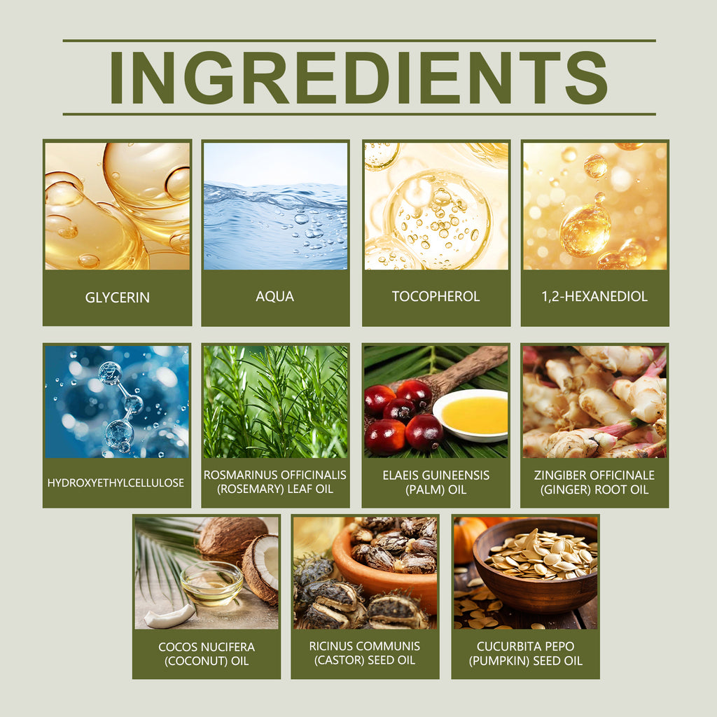 Huile Essentielle Capillaire Hoegoa Lissante Et Nourrissante Massage Apaisant du Cuir Chevelu Huile Essentielle Capillaire Tous Types de Cheveux