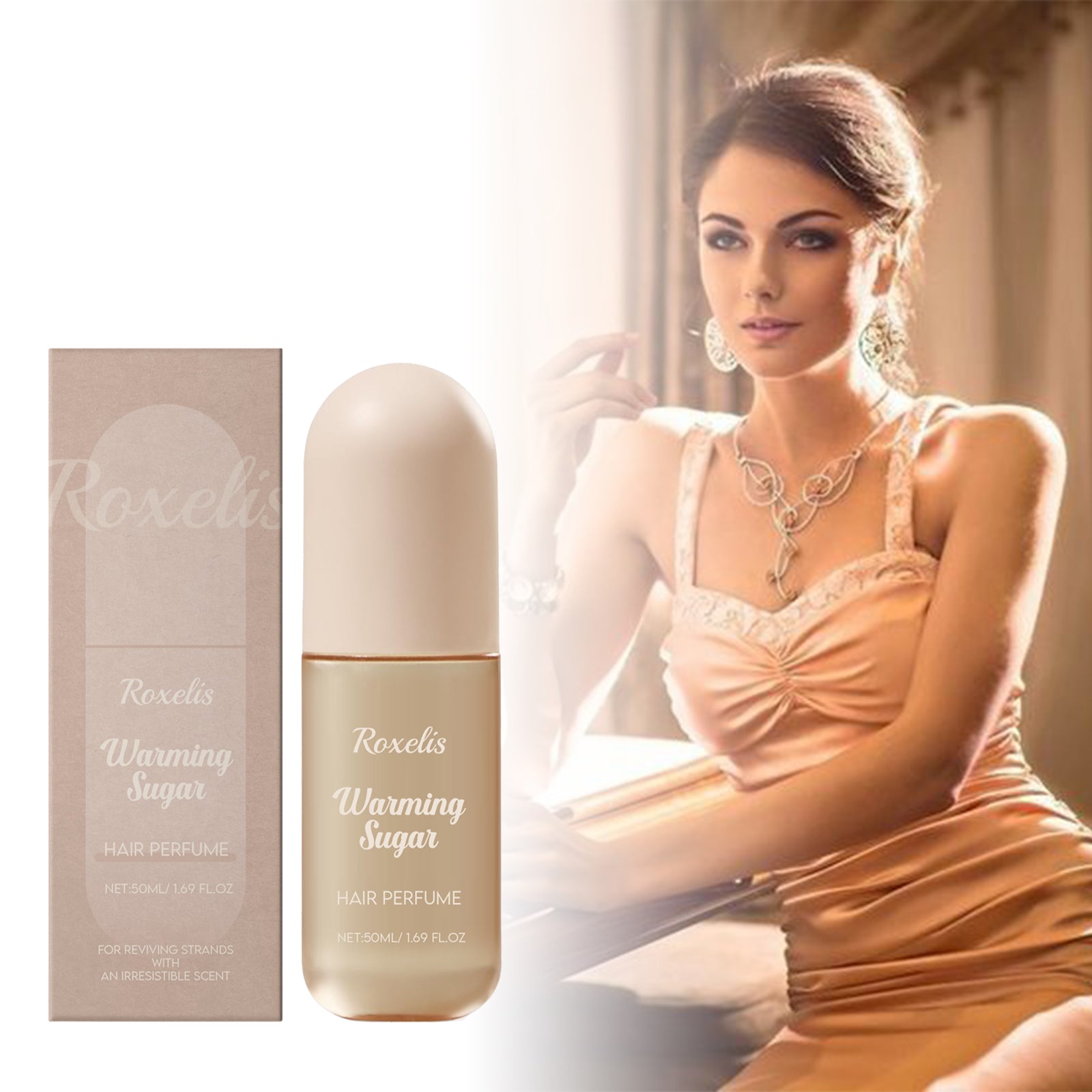 Spray parfumé à la vanille Roxelis, spray rafraîchissant naturel et doux pour le corps et les cheveux, usage quotidien