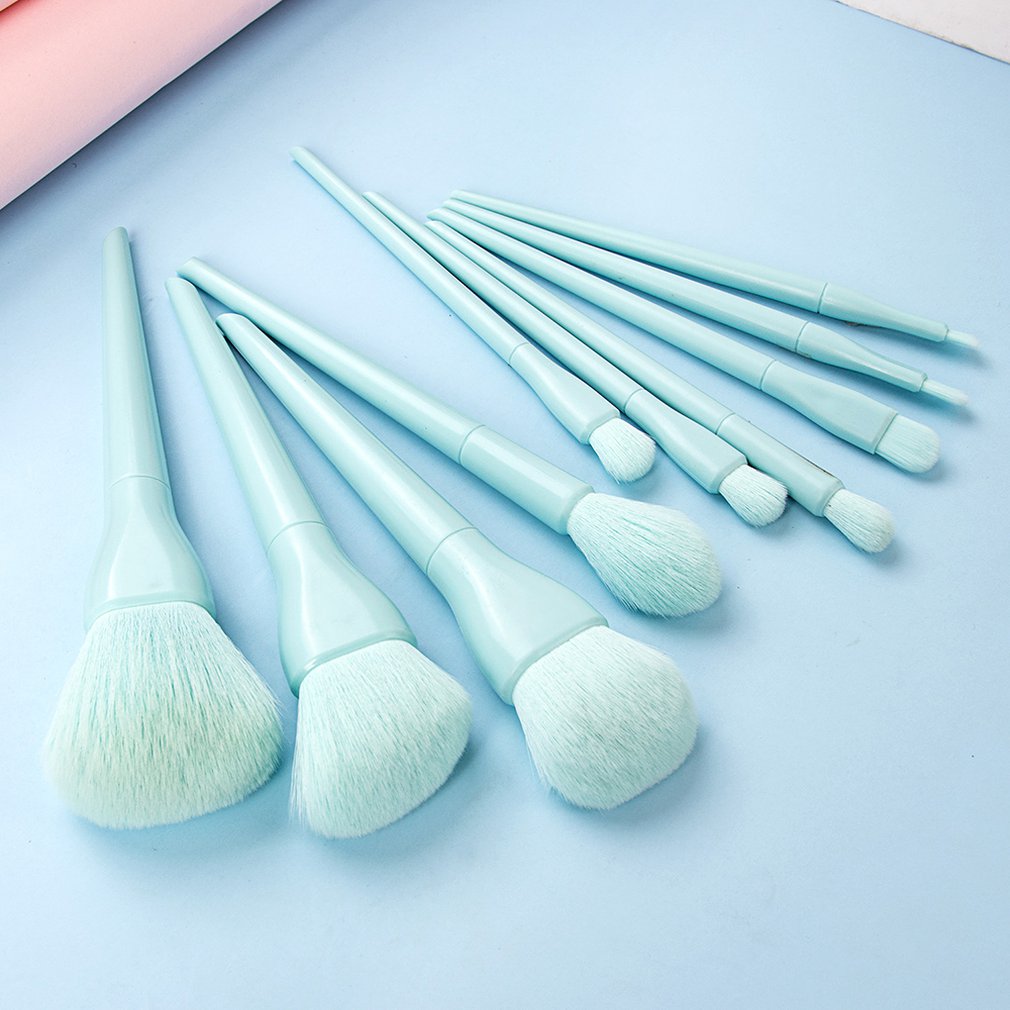 Lot de 10 Pinceaux de Maquillage de Luxe pour Fond de Teint, Poudre, Blush, Fard à Paupières, Anti-cernes, Lèvres et Yeux - Outil de Beauté Cosmétique
