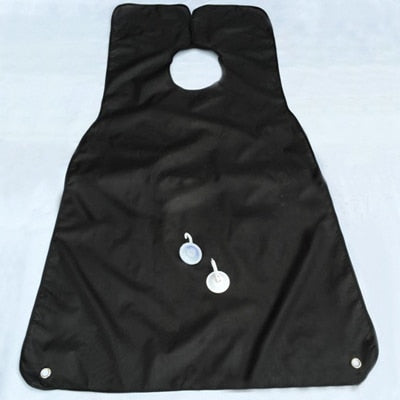Tablier de salle de bain pour homme 120x80cm, tablier de barbe noir, tablier de rasage pour homme, tissu floral imperméable, protecteur de nettoyage ménager