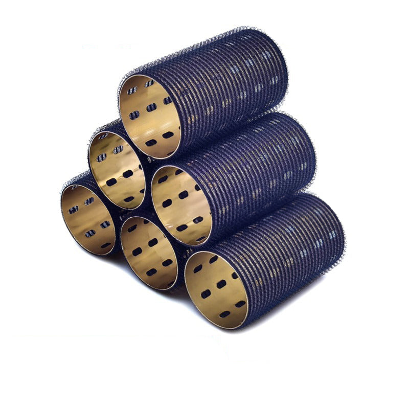Bigoudis extra-longs à noyau en aluminium, 5x9cm, colorés, thermoconducteurs, pour une frange vaporeuse avec USB autocollant