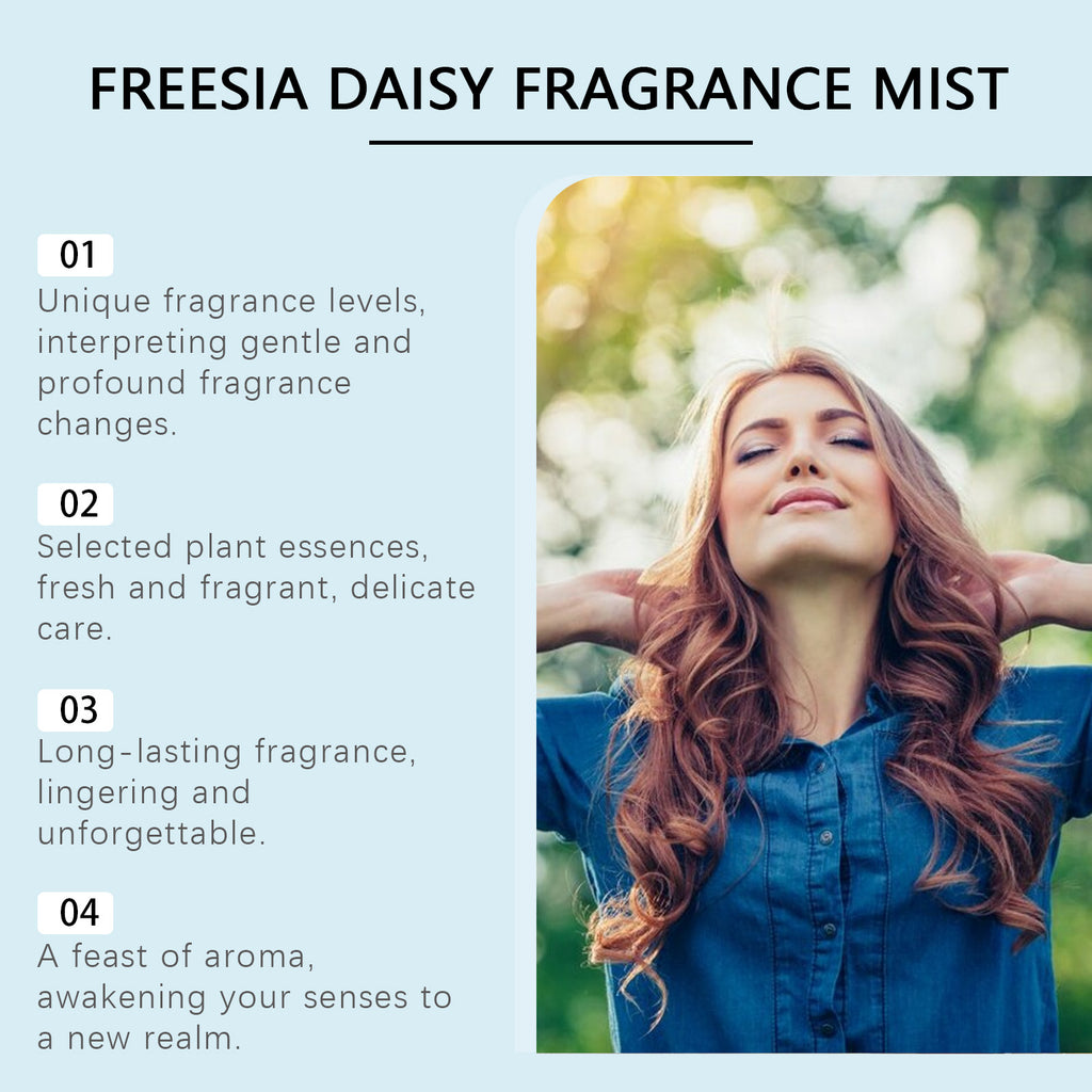 Roxelis Freesia Daisies Parfum Corporel Romantique Parfum Léger Parfum Longue Durée Parfum Frais Spray Corporel Parfumant