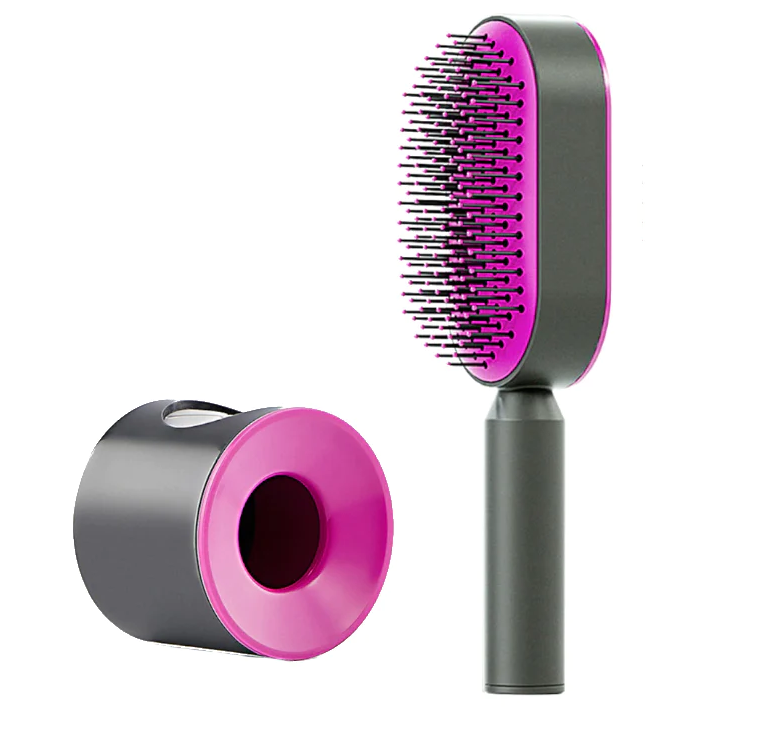 Conception de nettoyage par pression améliorée Peigne coussin d'air pour cheveux longs de femme Peigne de massage à airbag Peigne domestique