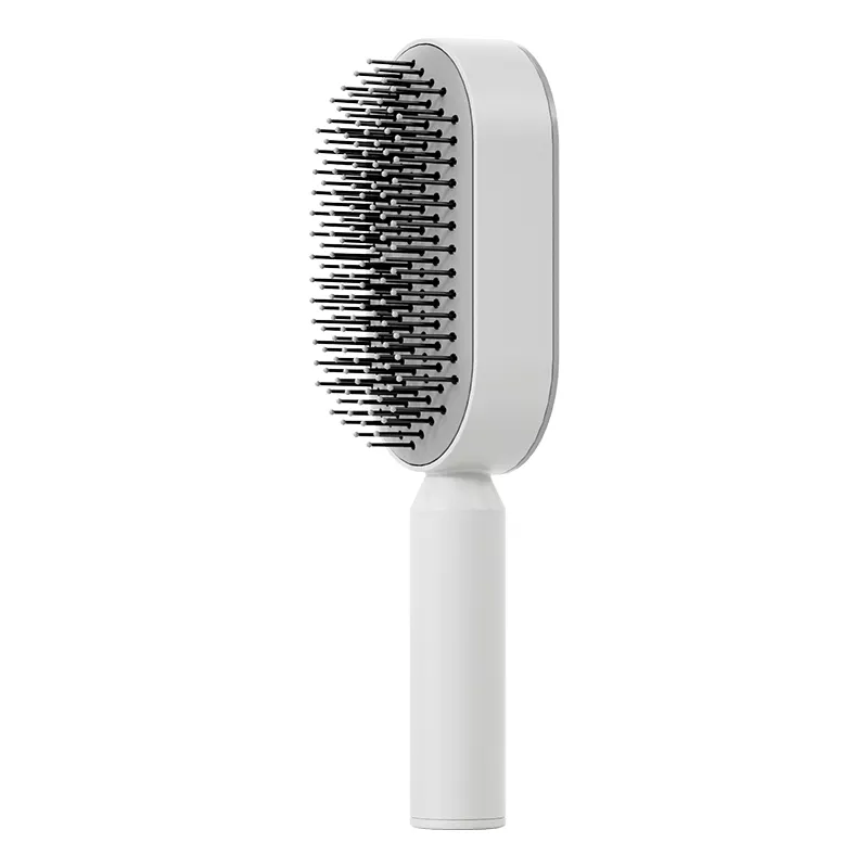 Conception de nettoyage par pression améliorée Peigne coussin d'air pour cheveux longs de femme Peigne de massage à airbag Peigne domestique