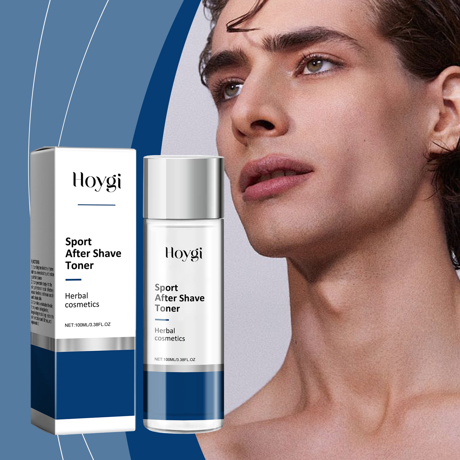 Tonique Après-Rasage Hydrate et Raffermit la Peau Soin Après-Rasage Sport Nourrissant et Raffermissant