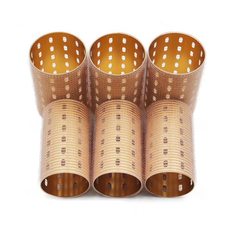 Bigoudis extra-longs à noyau en aluminium, 5x9cm, colorés, thermoconducteurs, pour une frange vaporeuse avec USB autocollant