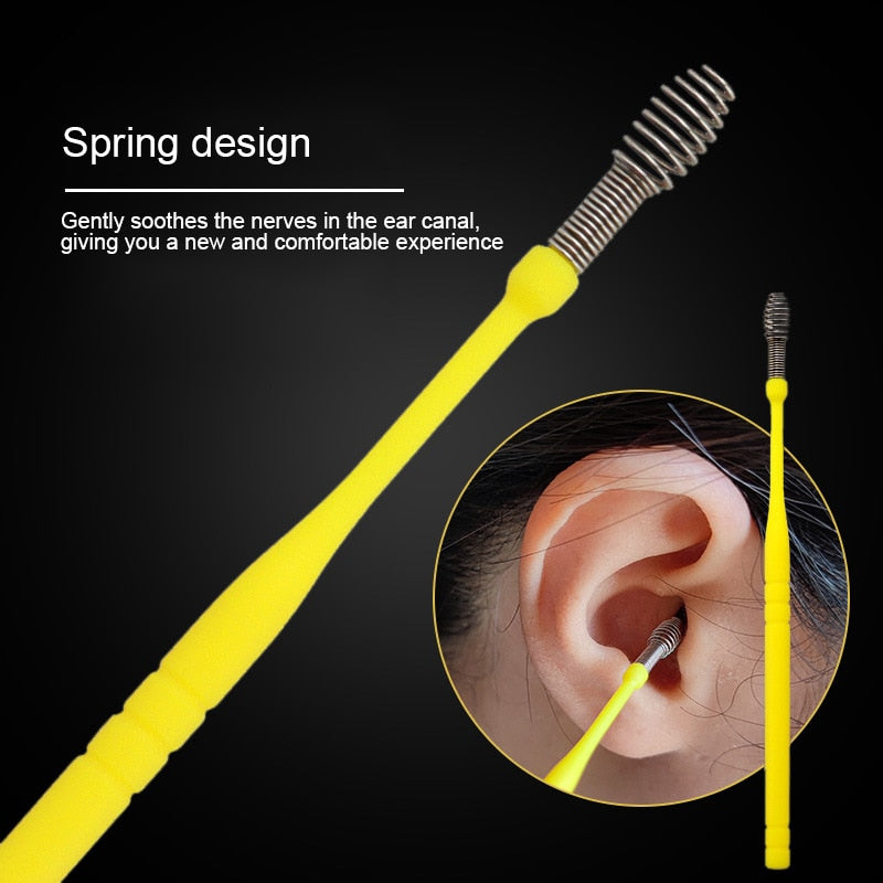 7 Pièces Curettes d'Oreille en Acier Inoxydable Kit de Nettoyage d'Oreilles Outil d'Extraction de Cérumen