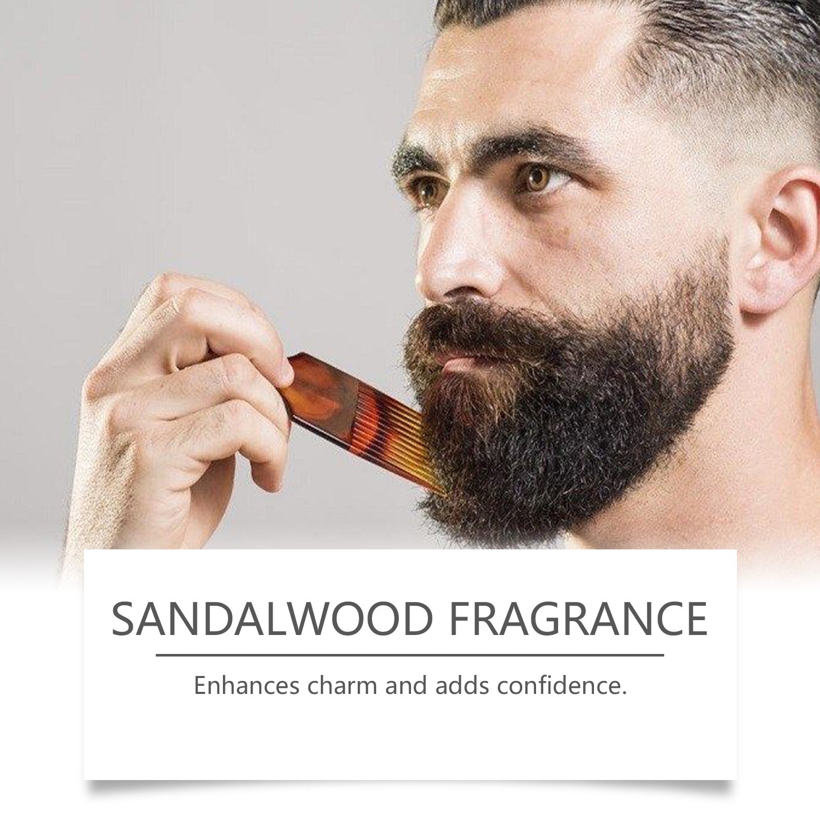 Crème de Soin Barbe Homme Bois de Santal Ingrédients Pour Le Soin de la Barbe Pour Hommes Avec Une Variété de Types de Peau