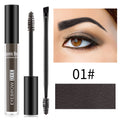 Pinceau à sourcils double-tête Romantic Beauty pour un coiffage longue durée Teinture à sourcils imperméable et résistante à la transpiration