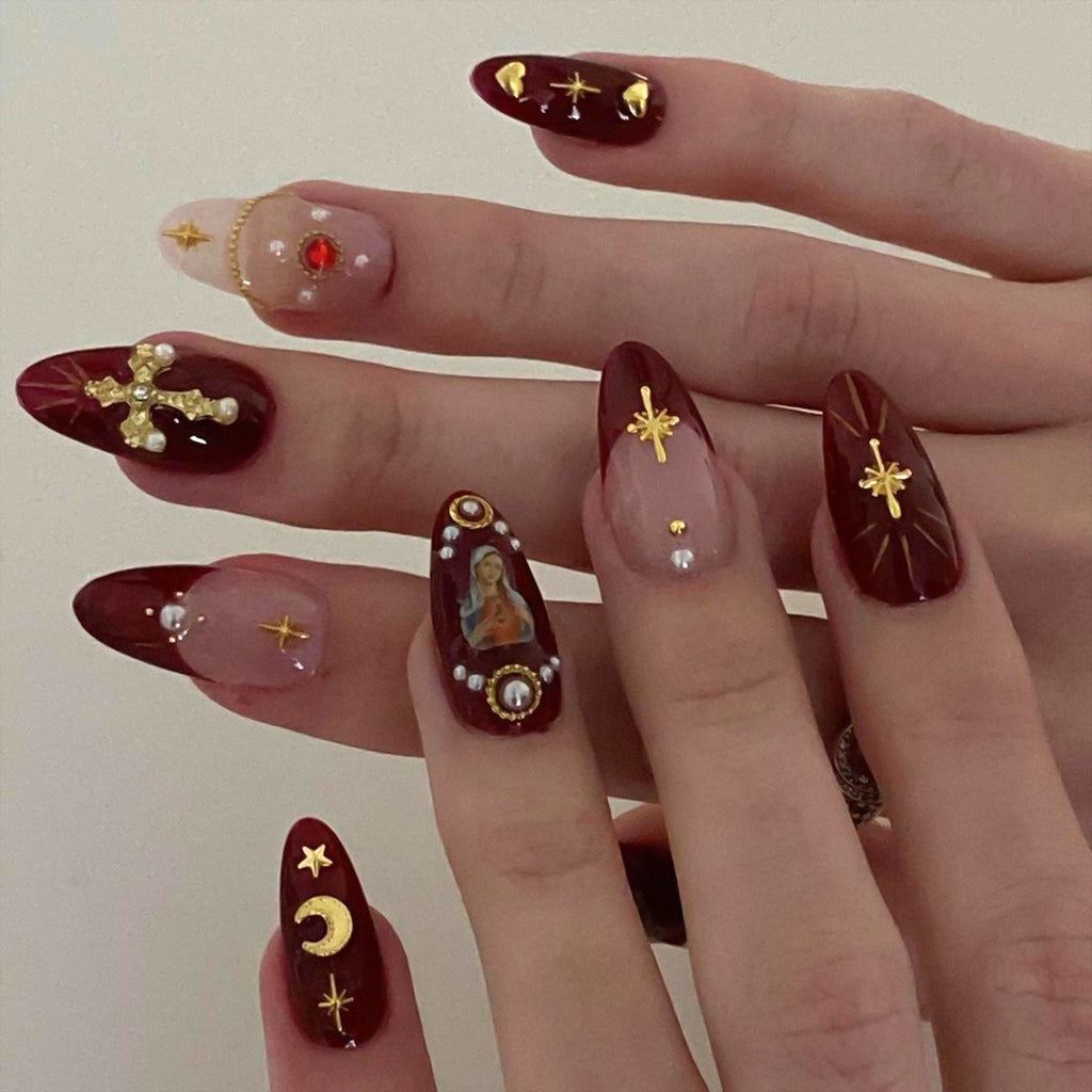 Ongles portables populaires européens et américains, faux ongles à strass flash explosifs