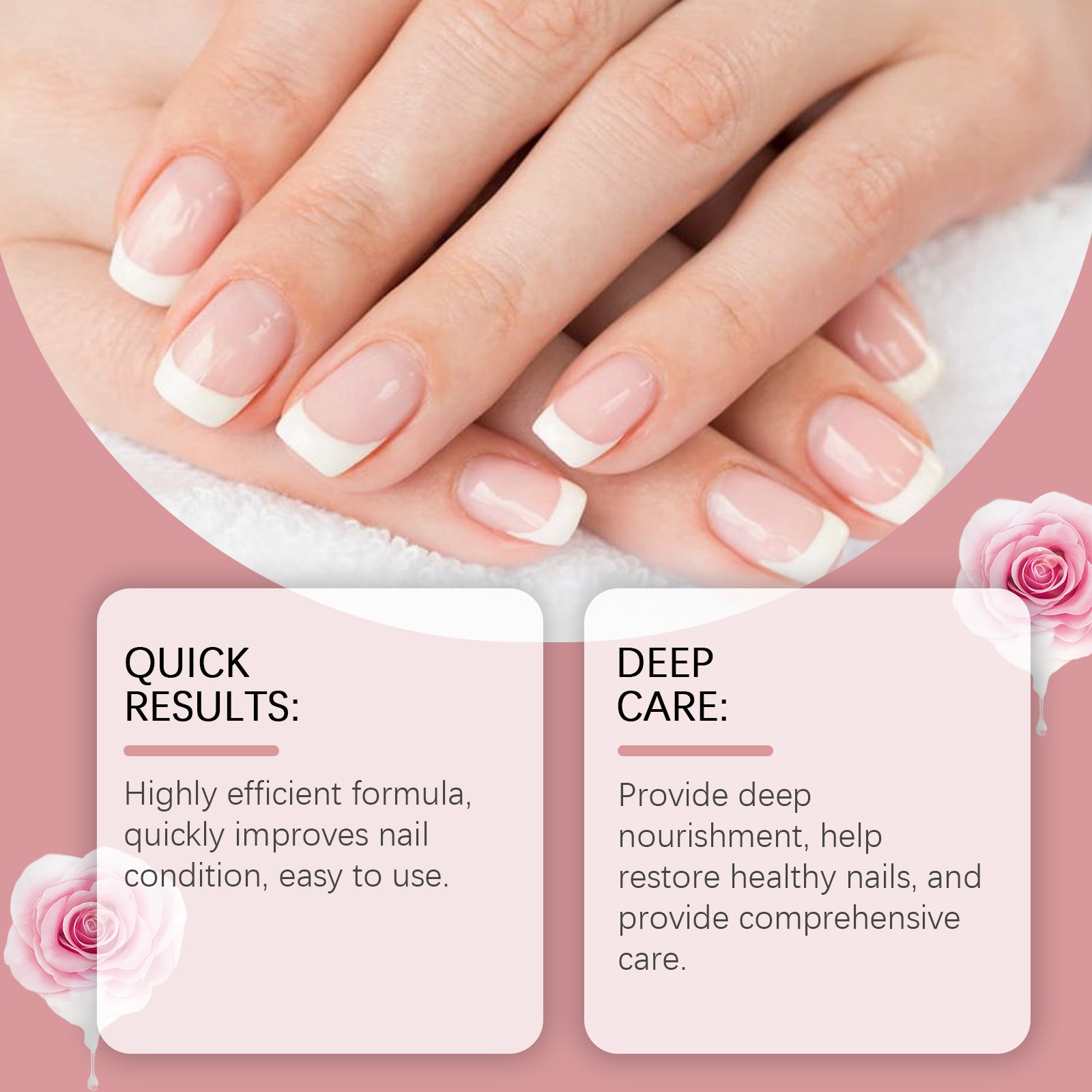 Solution de Soin des Mains, des Pieds et des Ongles Nourrit et Hydrate les Ongles et Solution de Réparation pour les Ongles Gris