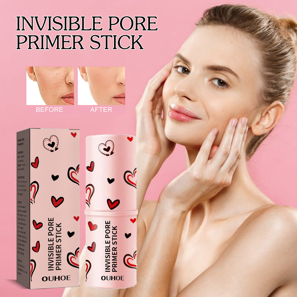 OUHOE Stick Pores Invisibles, Anti-cernes Éclaircissant, Lissant les Pores, Stick Pré-Maquillage