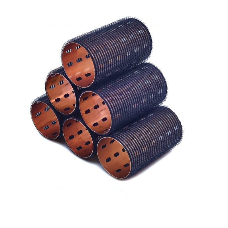 Bigoudis extra-longs à noyau en aluminium, 5x9cm, colorés, thermoconducteurs, pour une frange vaporeuse avec USB autocollant