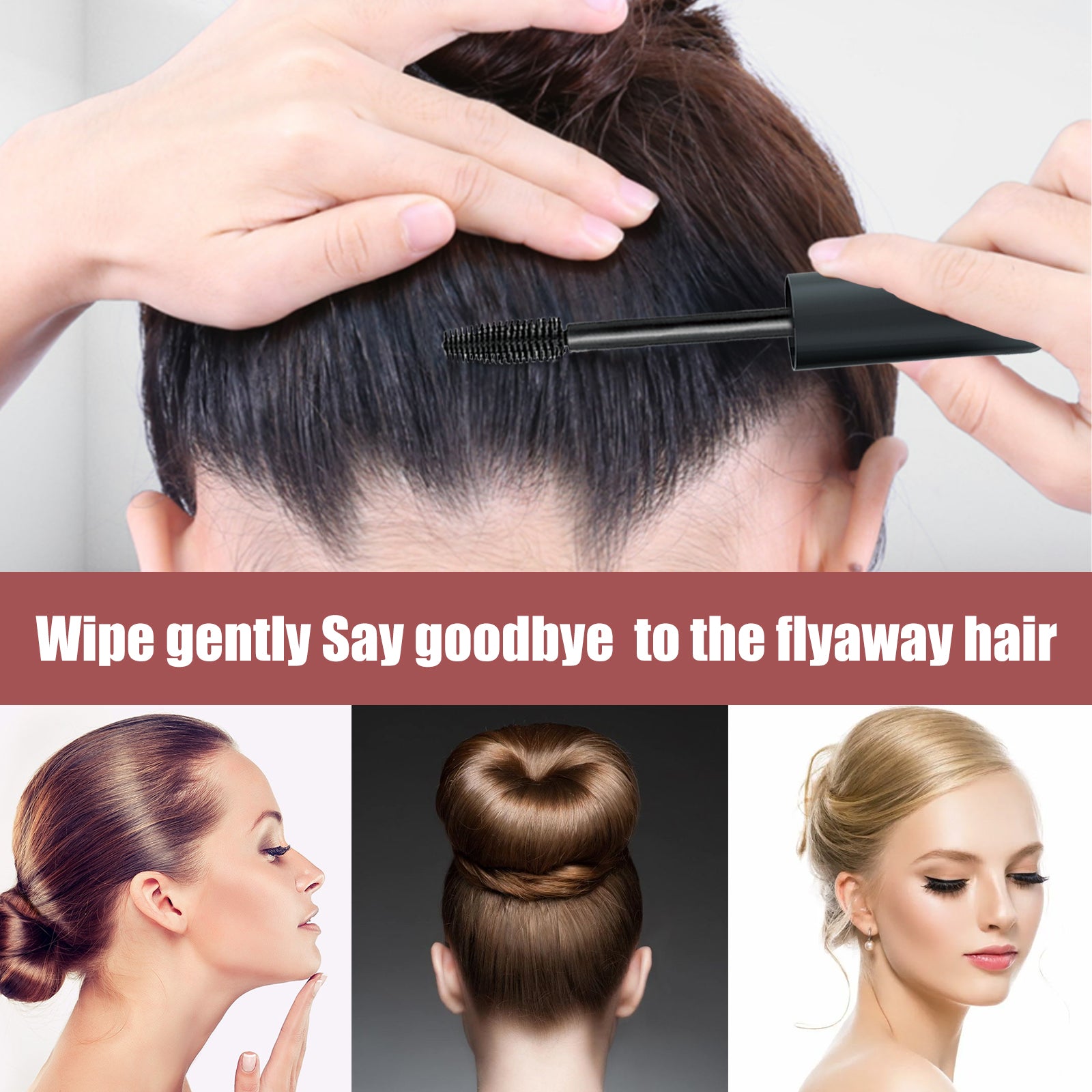 Bâtonnets de coiffure, cheveux lisses, frisottis naturels non gras, coiffure permanente, crème de finition pour cheveux cassants
