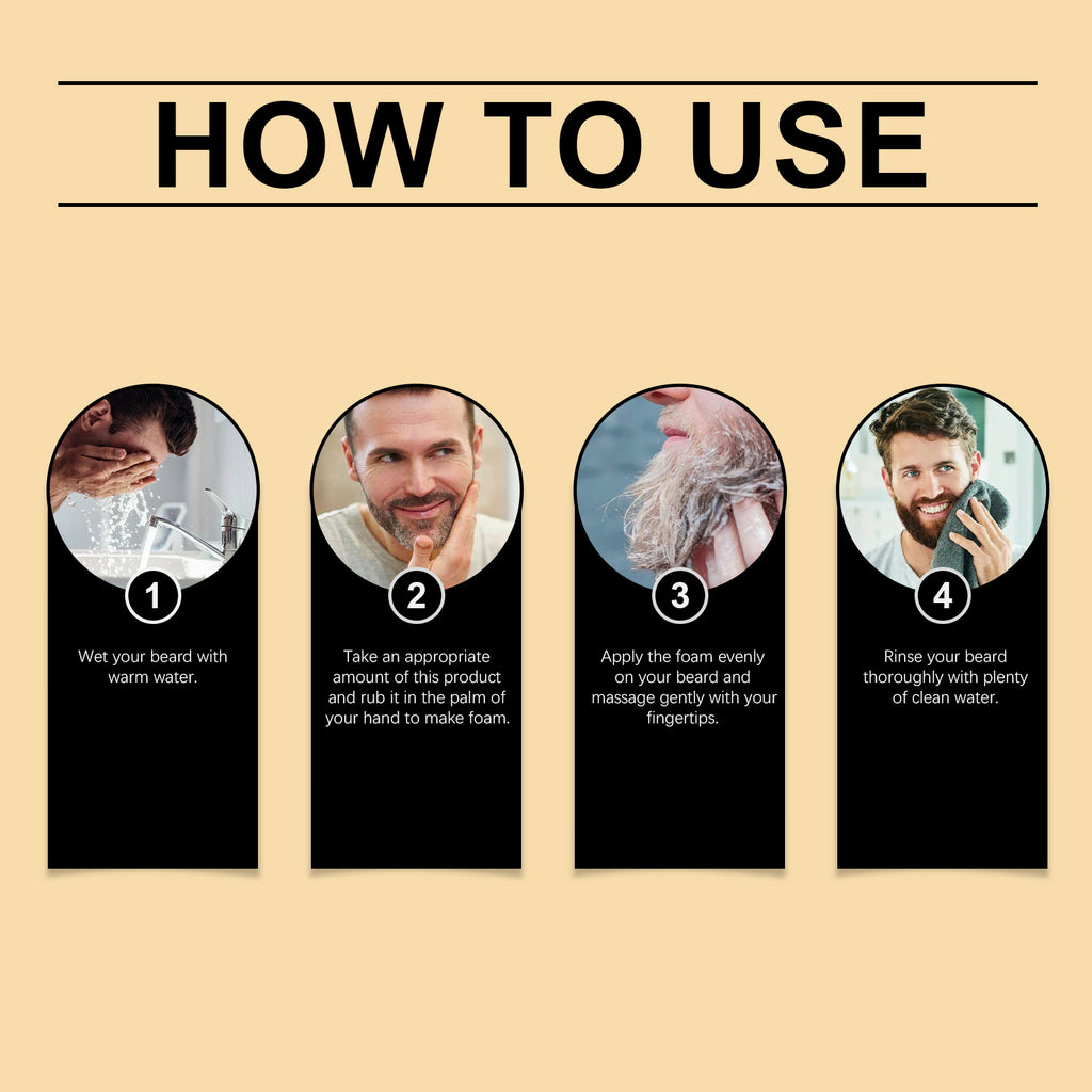 Lotion de soin pour barbe East Moon pour homme, après-rasage, hydratante, assouplissante, nourrissante, nettoyante, régulatrice de sébum et rafraîchissante