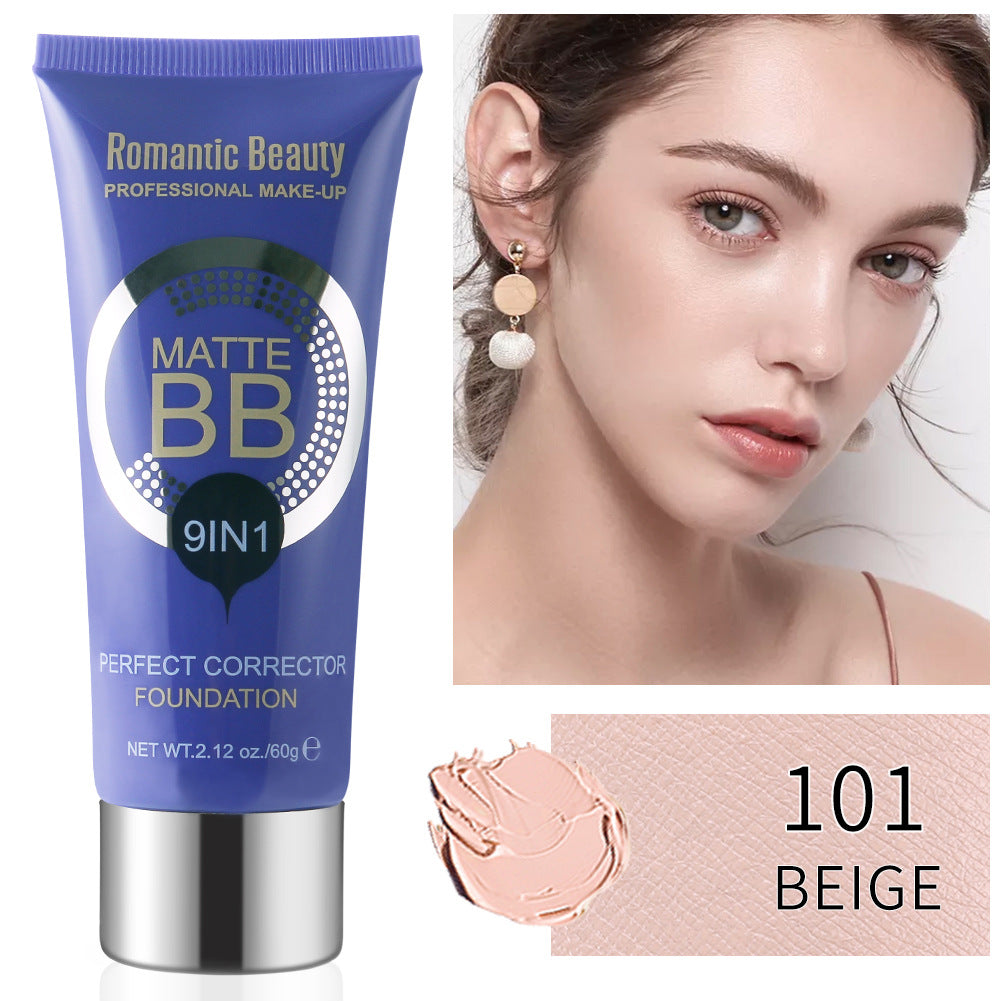 Fond de Teint Liquide Omantic Beauty Pour Sublimer les Pores du Visage Correcteur de Teint Longue Tenue Crème BB
