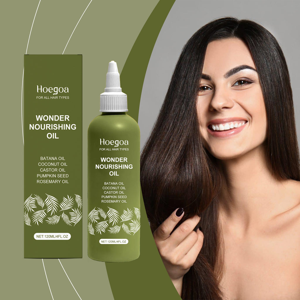 Huile Essentielle Capillaire Hoegoa Lissante Et Nourrissante Massage Apaisant du Cuir Chevelu Huile Essentielle Capillaire Tous Types de Cheveux