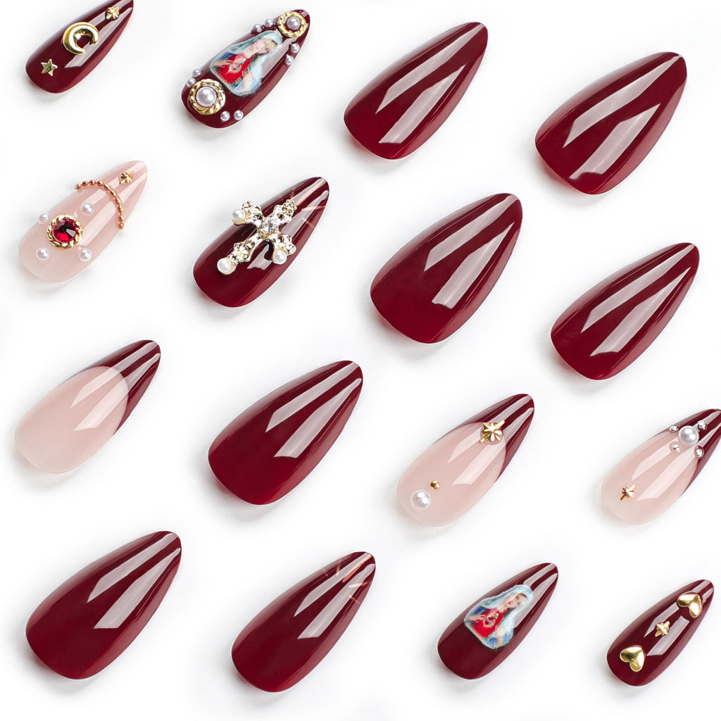 Ongles portables populaires européens et américains, faux ongles à strass flash explosifs