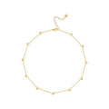 Para Mujer Collier ras du cou cœur porte-bonheur pour femme Bijoux Colliers plaqués or 18 carats Tendance Mignon Simple