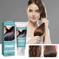 Crème lissante correctrice aux protéines pour cheveux, Traitement capillaire sans lissage qui répare les cheveux abîmés, Crème capillaire lissante