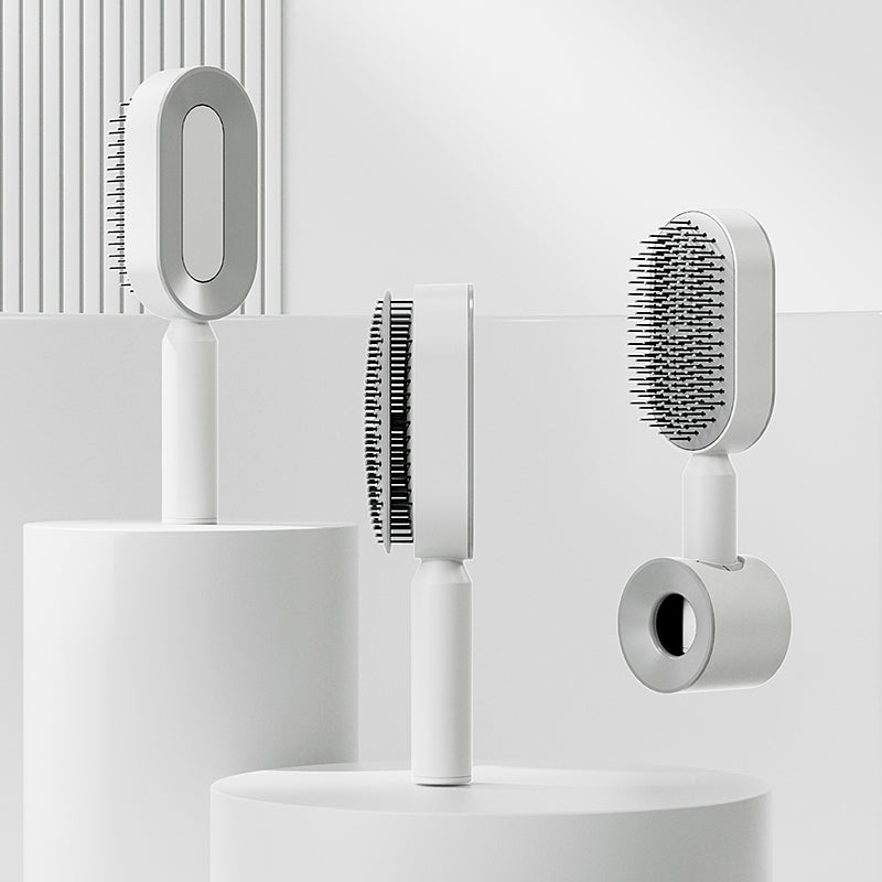 Conception de nettoyage par pression améliorée Peigne coussin d'air pour cheveux longs de femme Peigne de massage à airbag Peigne domestique