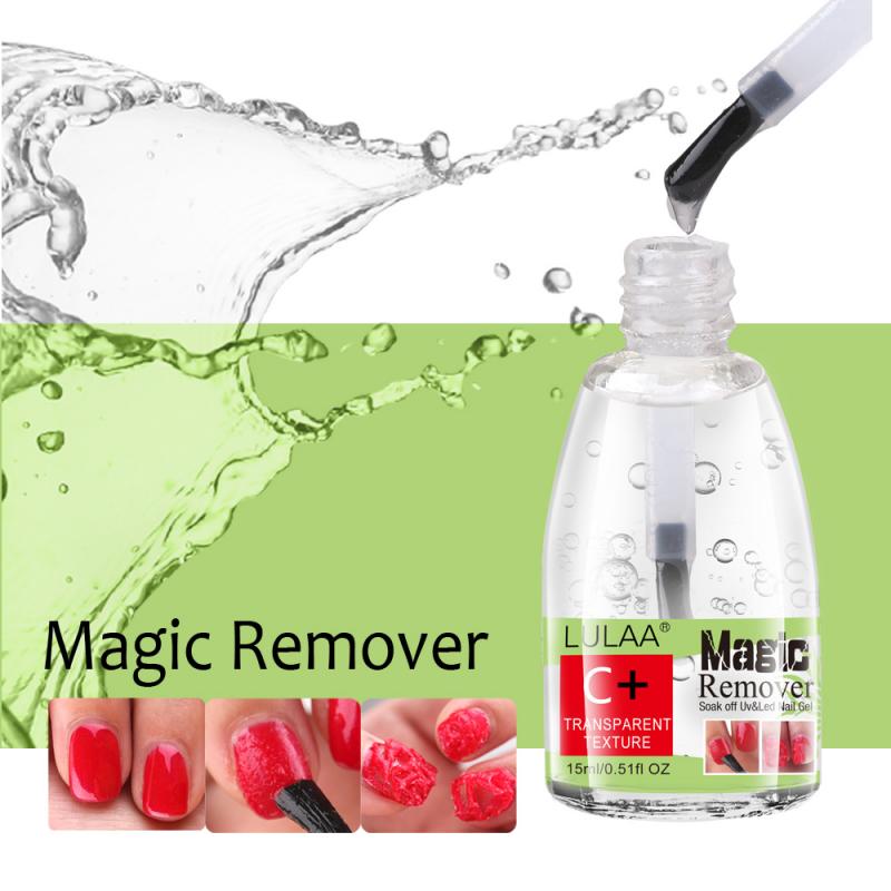 LULAA 15ml Dissolvant de vernis à ongles Gel liquide Nettoyant pour ongles Dissolvant de vernis à ongles Outils de manucure professionnels