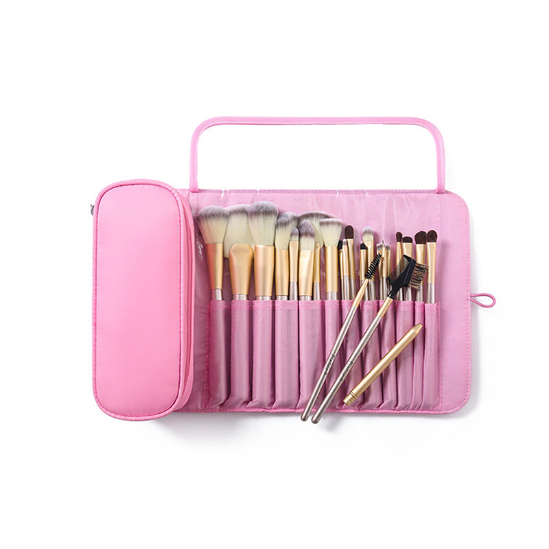 Trousse de Maquillage, Sac à Pinceaux de Maquillage, Trousse de Rangement, Kit de Maquillage Professionnel Pliable et Multifonctionnel