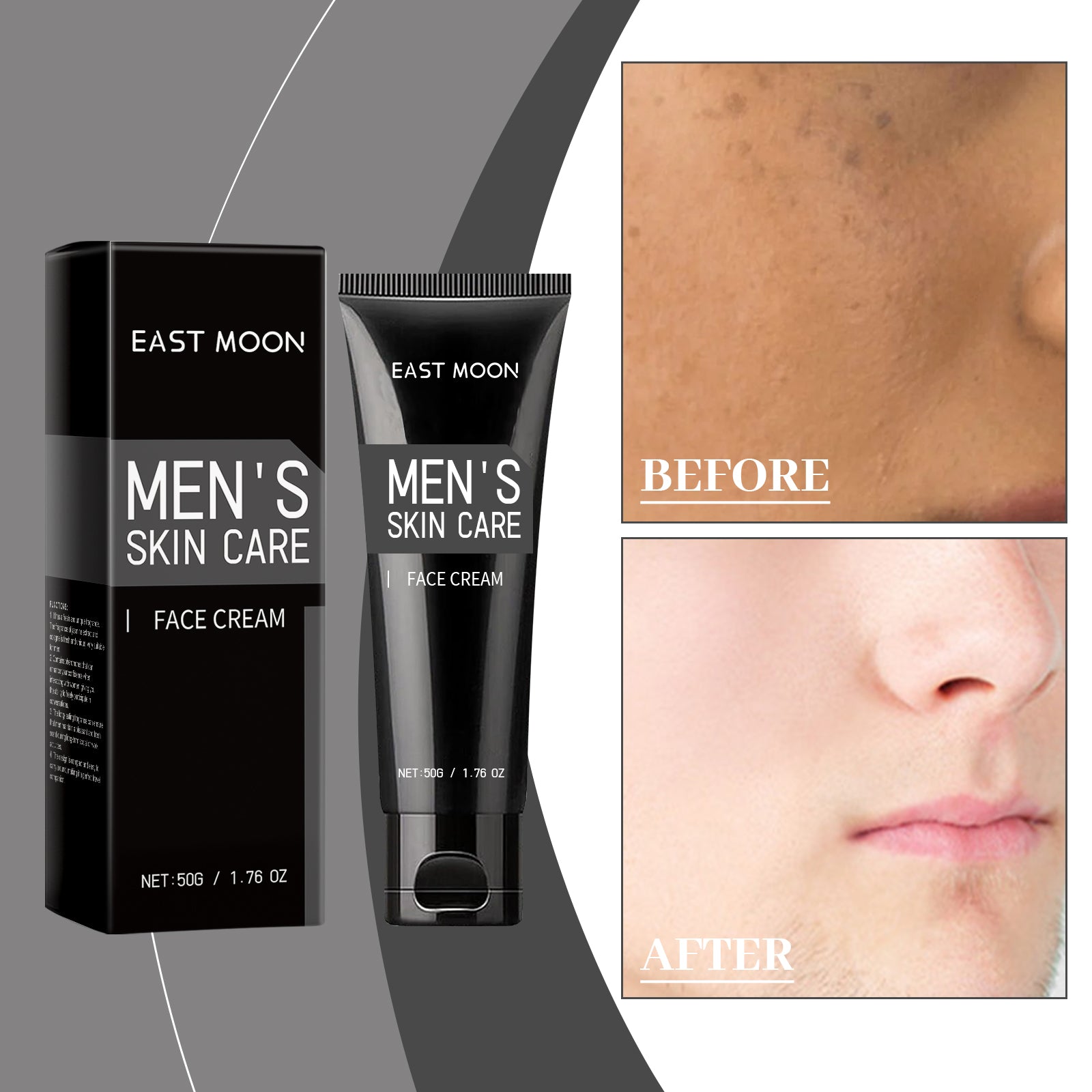 Crème hydratante et correctrice pour hommes, soin hydratant paresseux