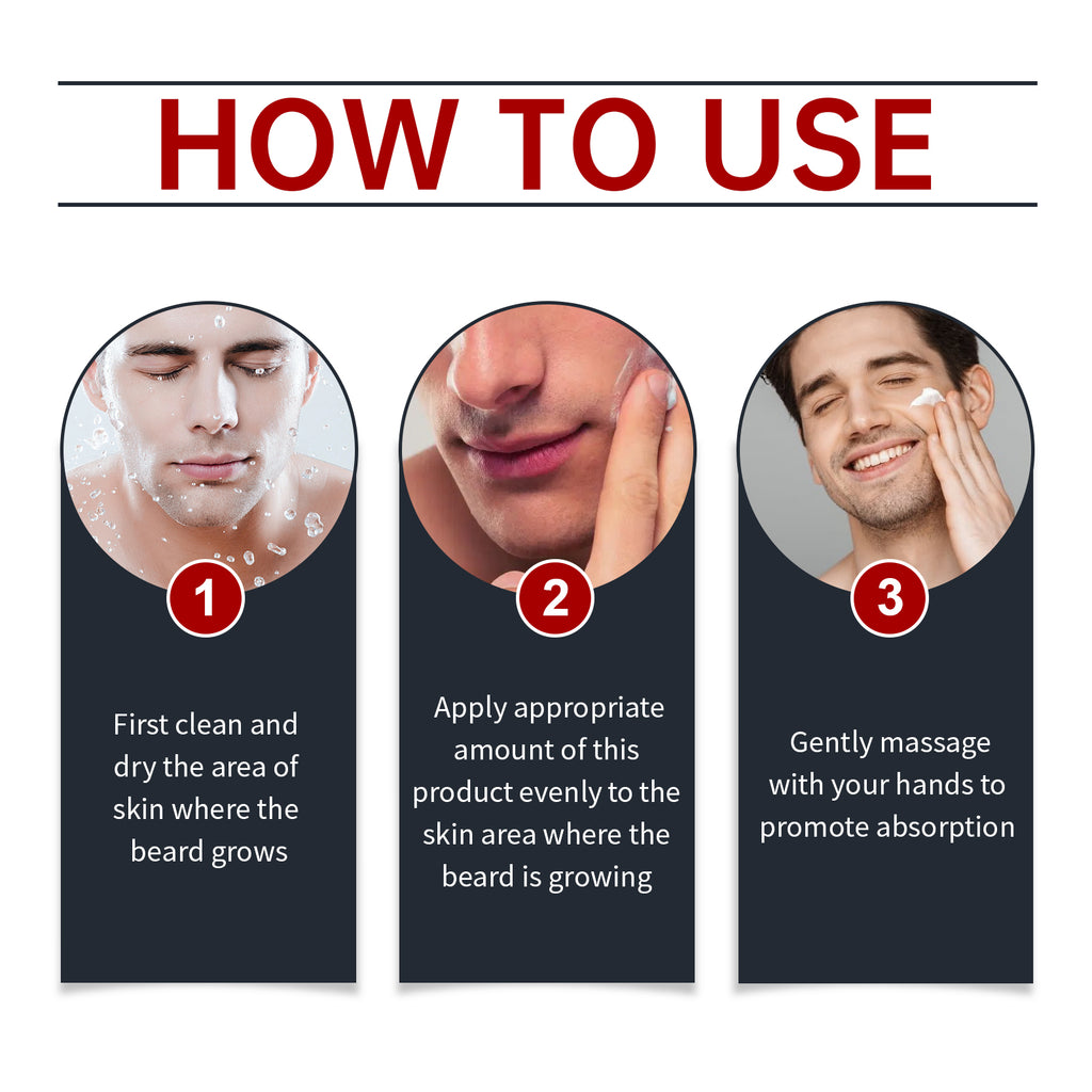 Crème de soin de la barbe, crème hydratante nettoyante et hydratante pour la barbe pour hommes