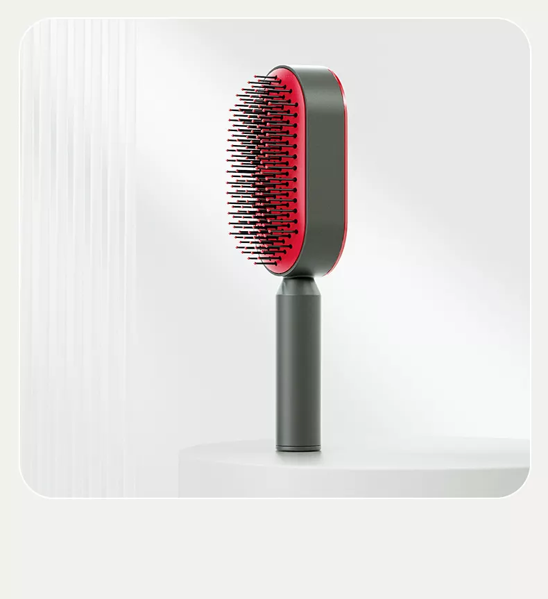 Conception de nettoyage par pression améliorée Peigne coussin d'air pour cheveux longs de femme Peigne de massage à airbag Peigne domestique