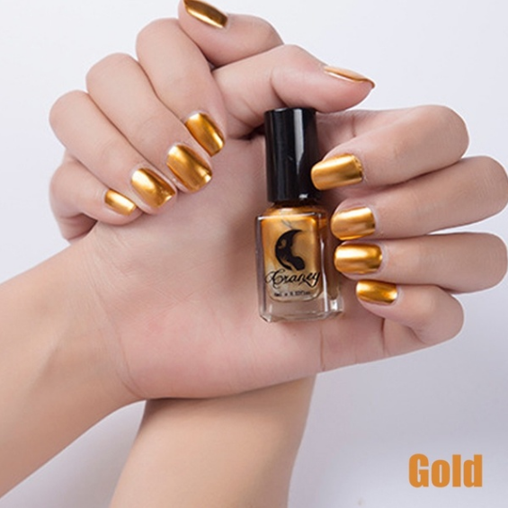 14 couleurs 6ML Vernis à ongles métallique miroir pour femme, accessoire de beauté maquillage tendance sexy