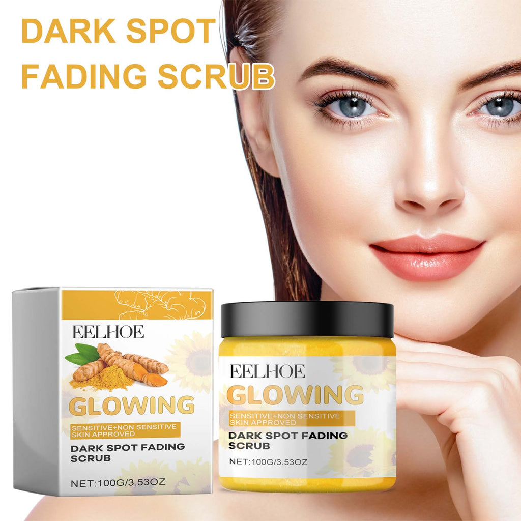 Gommage facial exfoliant au curcuma pour un nettoyage en profondeur des pores délicats et un soin nettoyant de beauté
