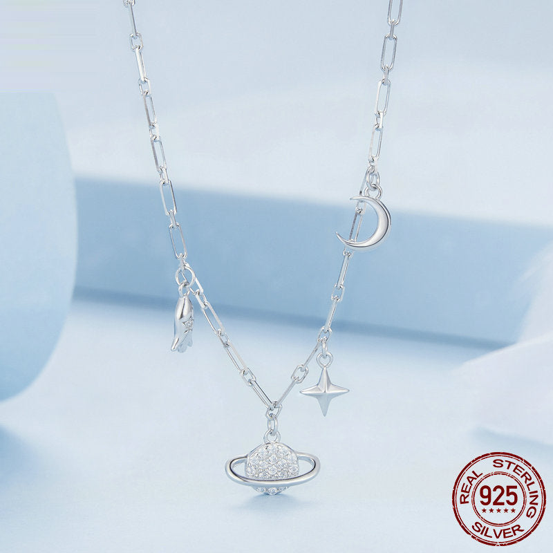 Collier Ciel Étoilé en Argent 925 pour Femmes