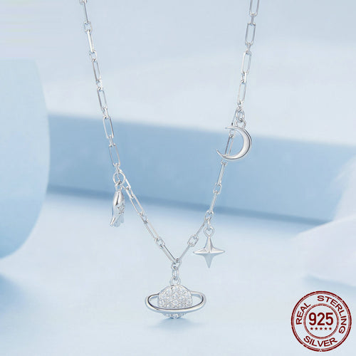 Collier Ciel Étoilé en Argent 925 pour Femmes