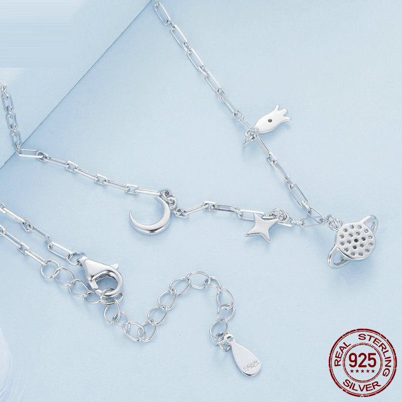 Collier Ciel Étoilé en Argent 925 pour Femmes