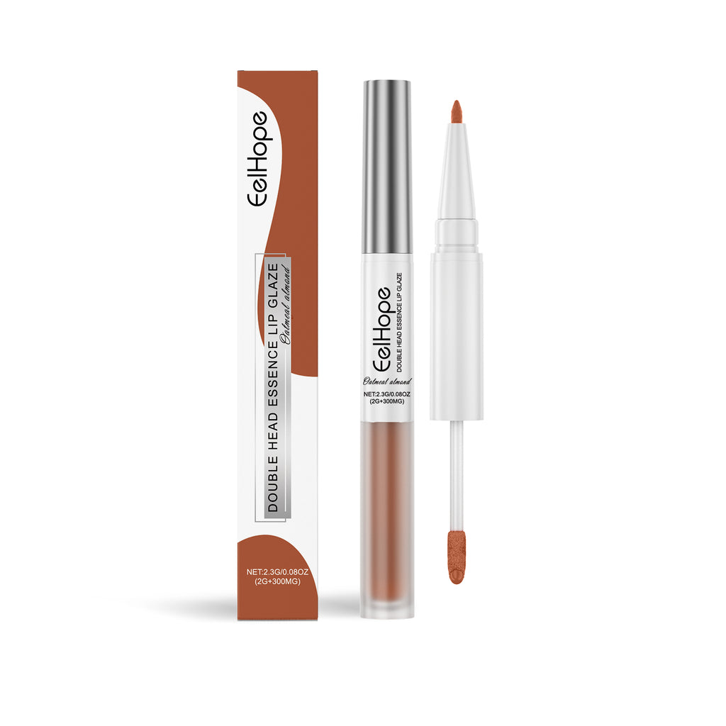 Stylo à Lèvres 2-en-1 Double Tête Essence, Ligne de Lèvres et Rouge à Lèvres Brillant Effet Miroir