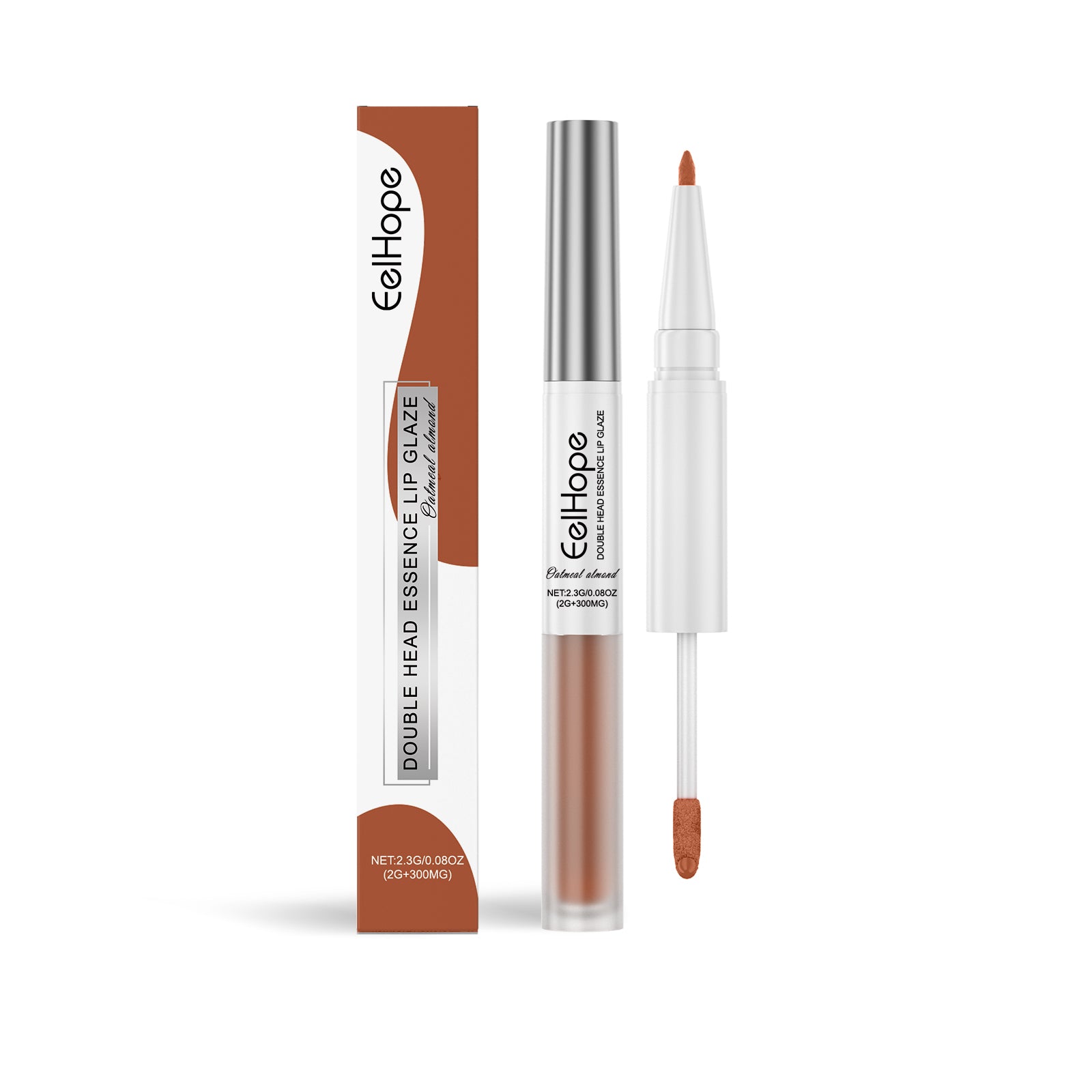 Stylo à Lèvres 2-en-1 Double Tête Essence, Ligne de Lèvres et Rouge à Lèvres Brillant Effet Miroir