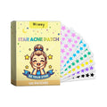 Patch anti-acné étoiles, Réduit l'acné et les marques d'acné, Nettoie le visage, Acné à bouche fermée, Patch anti-acné portable de dessin animé