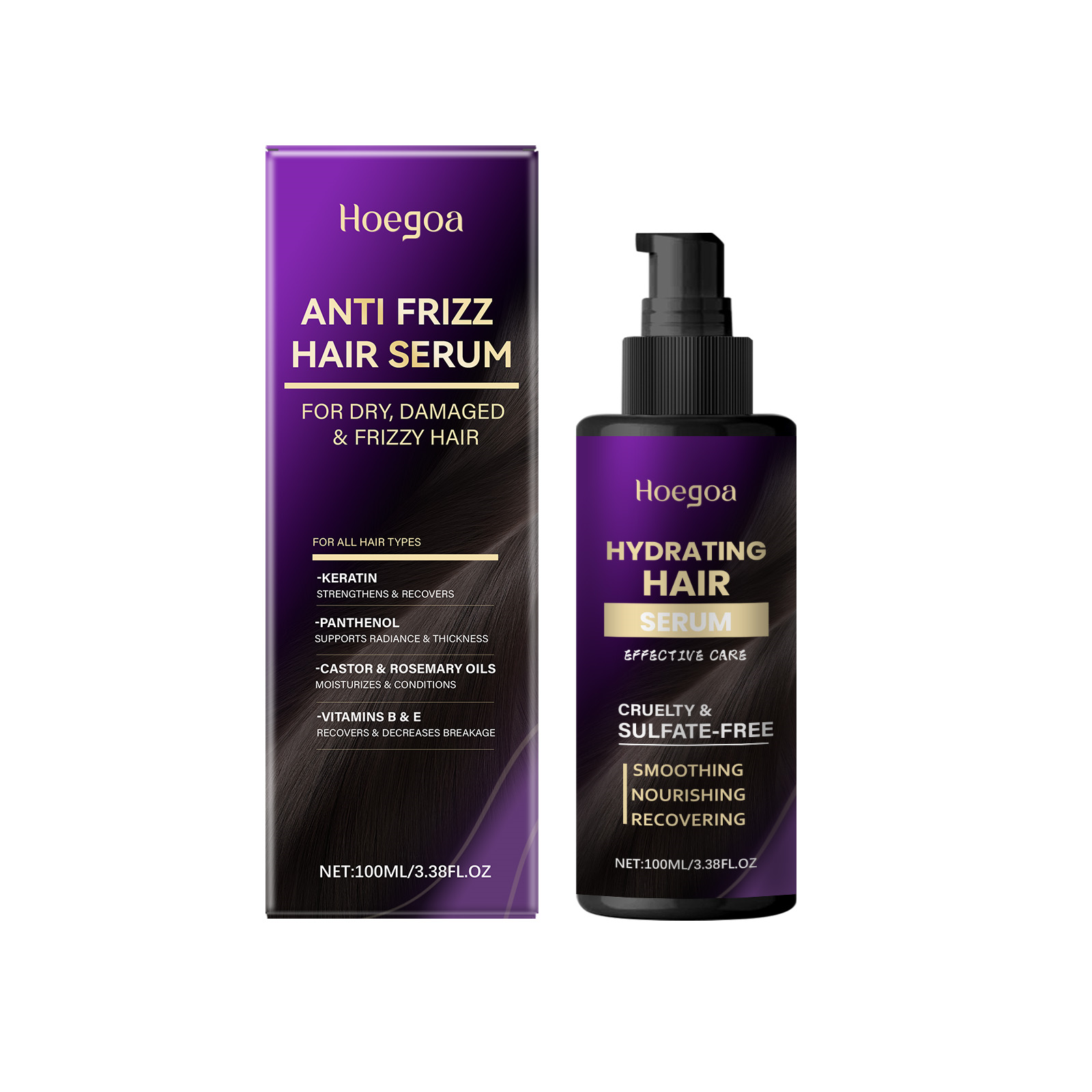 Hoegoa – Après-shampoing sans rinçage hydratant, améliore les cheveux secs et crépus, nourrit et hydrate les cheveux pour les rendre doux, lisses et brillants
