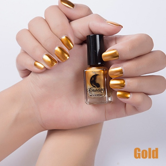 14 couleurs 6ML Vernis à ongles métallique miroir pour femme, accessoire de beauté maquillage tendance sexy