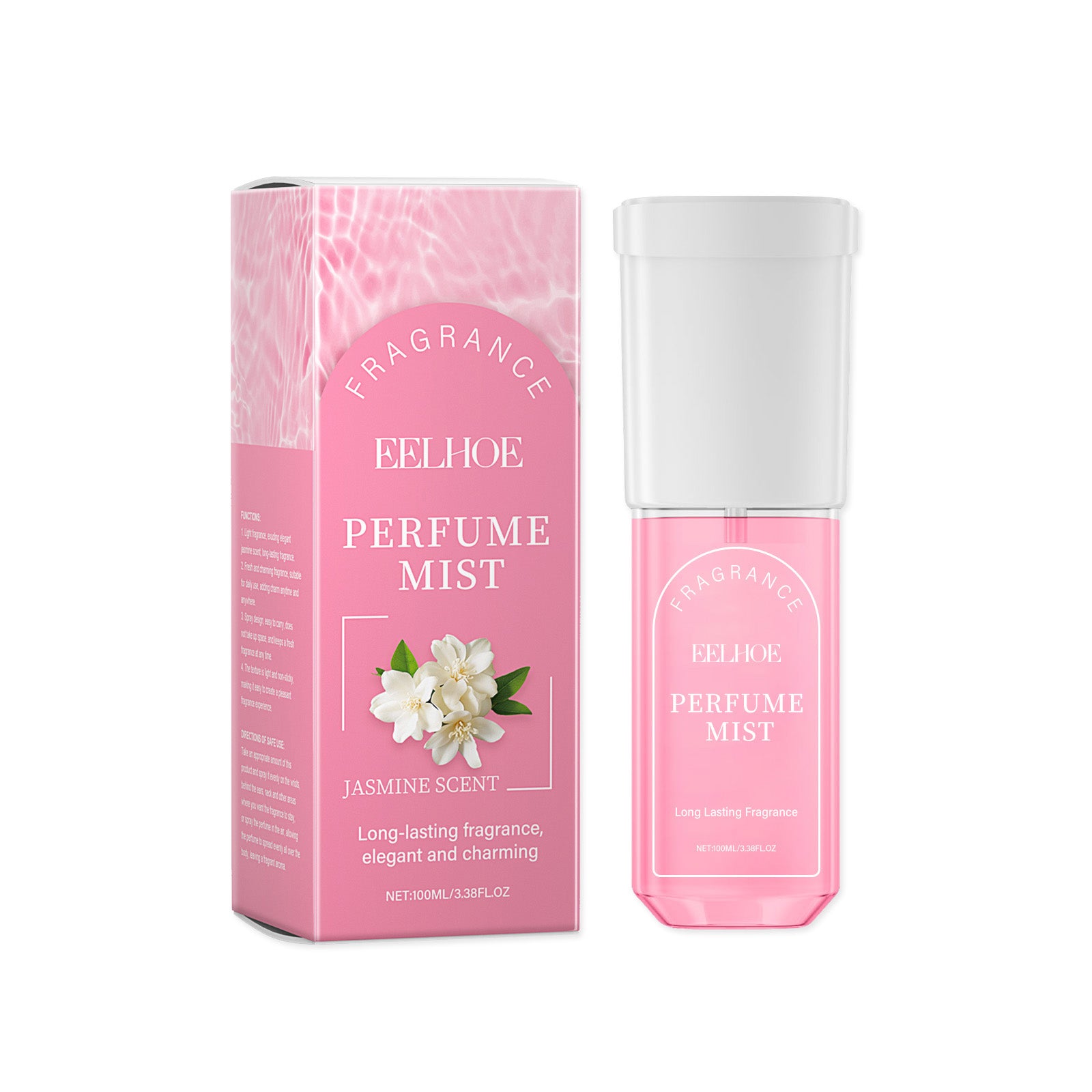 EELHOE Parfum Corporel Jasmin Brésilien, Parfum Léger Doux Avec Parfum Léger Naturel Et Non Gras
