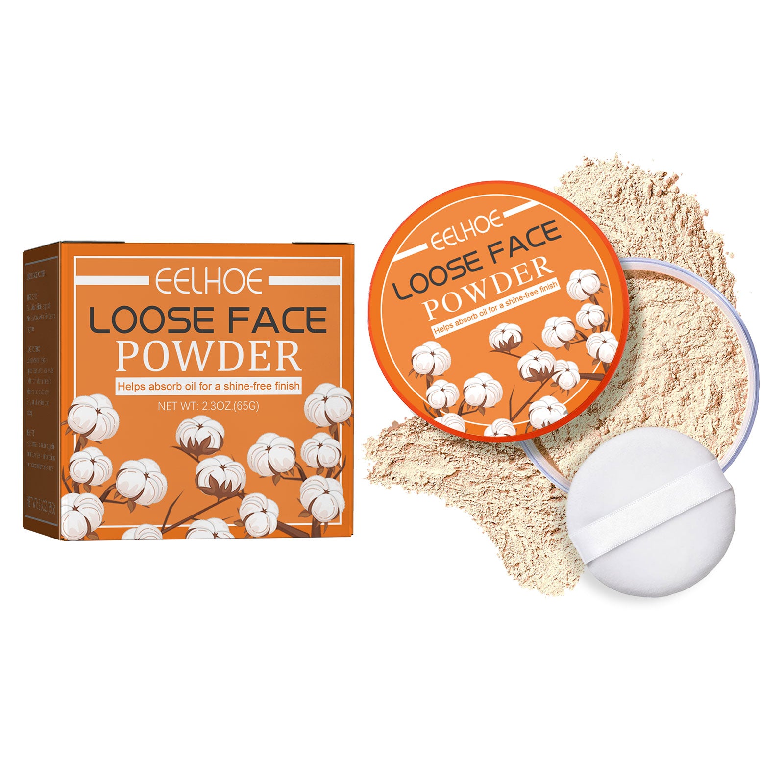 Poudre libre, estompe les ridules, imperméable, maquillage résistant à la sueur, correcteur naturel, poudre de maquillage complète, légère et délicate