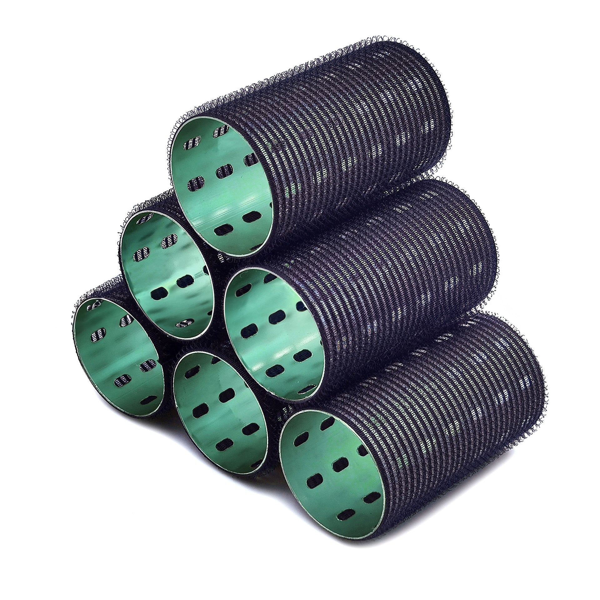 Bigoudis extra-longs à noyau en aluminium, 5x9cm, colorés, thermoconducteurs, pour une frange vaporeuse avec USB autocollant
