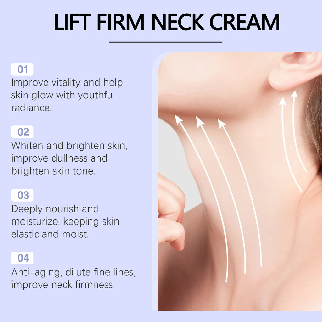 Crème pour le cou OUHOE - Lotion de soin hydratante, nourrissante et rafraîchissante pour le cou et le corps