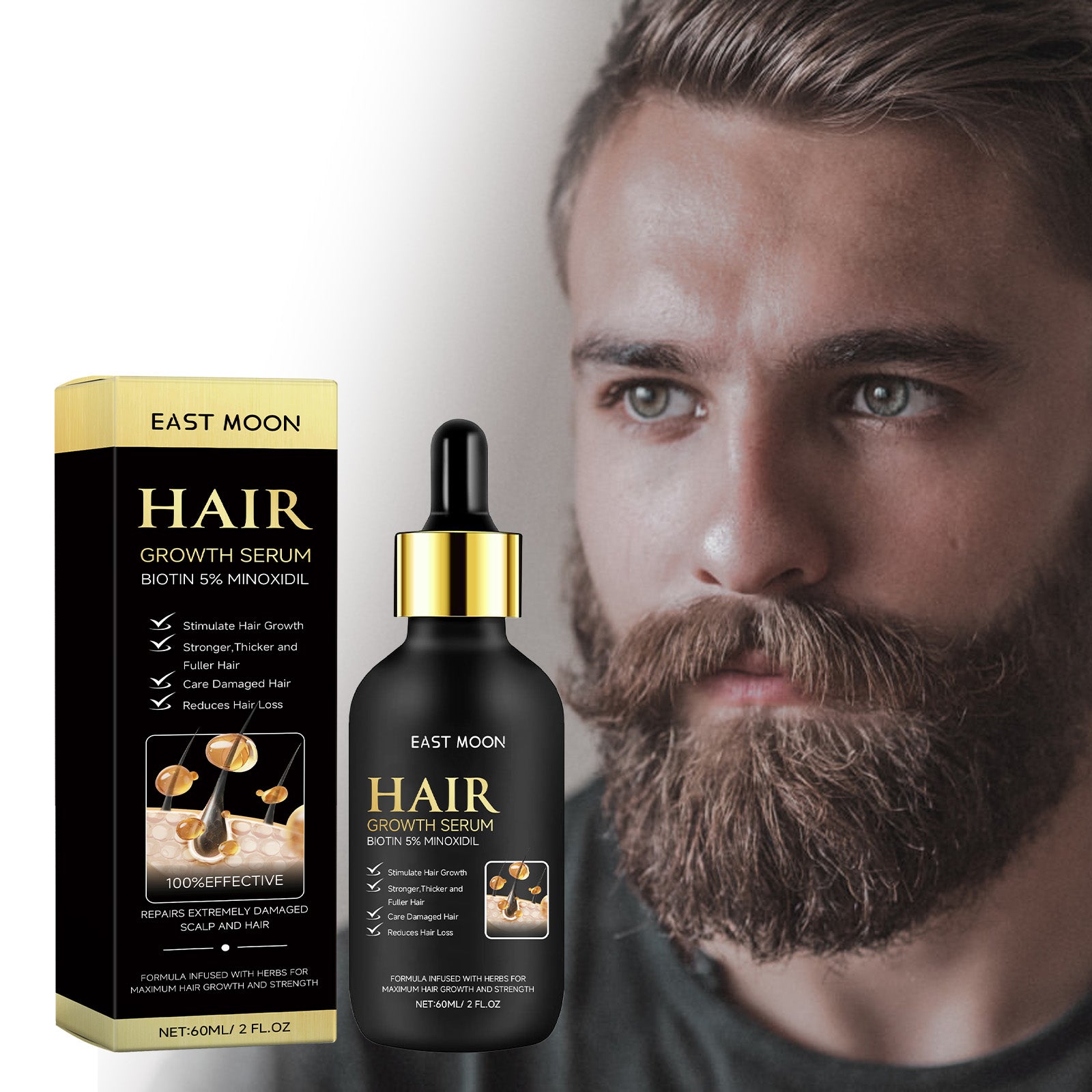 Après-shampoing pour barbe, après-shampoing nourrissant et fortifiant pour la barbe pour hommes