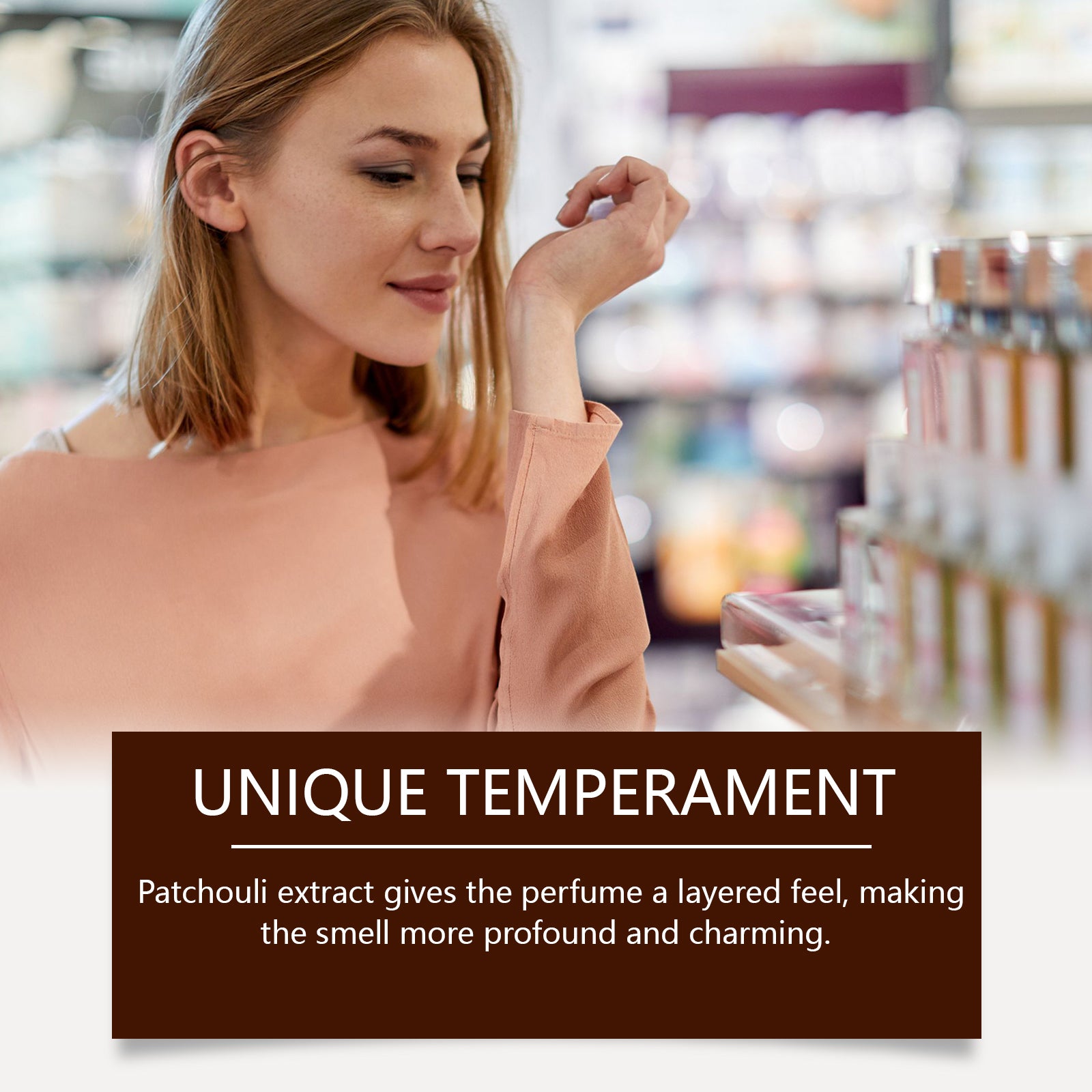 Huile de parfum pure Roxelis Charm, Cologne, phéromone, parfum romantique longue durée, flacon portable