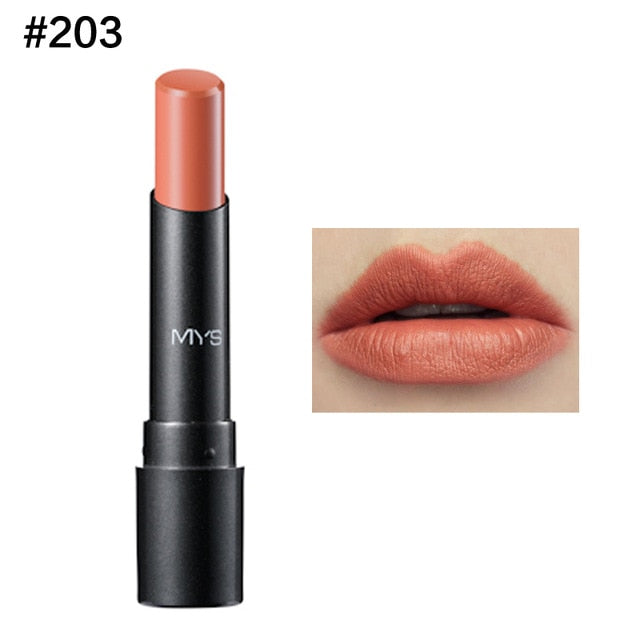 MYS Brand Rouge à Lèvres Mat Longue Durée Teinte Cosmétique Brillant à Lèvres Maquillage Rouge Batom