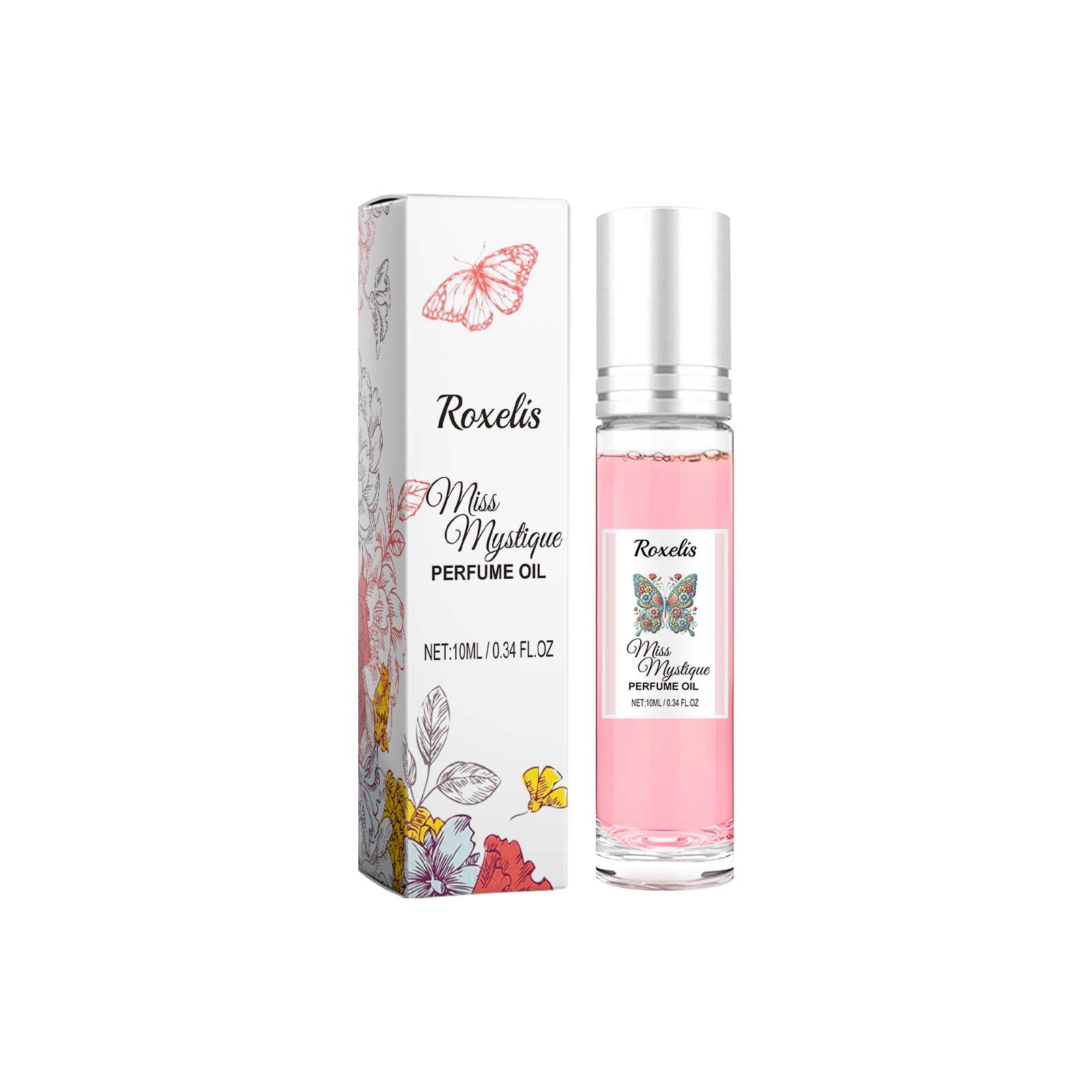 Roxelis Rolling Rose Parfum Flacon Portable Parfum Charme Naturel Frais Longue Durée Parfum aux Phéromones