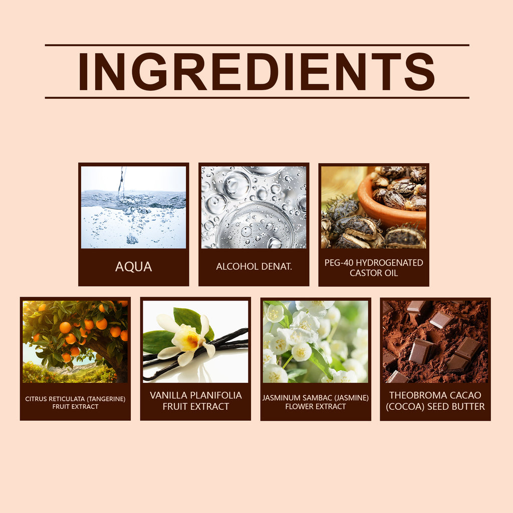 Roxelis Vaporisateur Corporel Vanille, Parfum Léger Naturel Frais Parfum Longue Durée Usage Quotidien Corps Cheveux